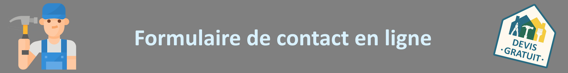 Bannière homme services - Formulaire de contact en ligne